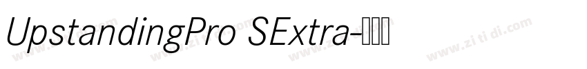 UpstandingPro SExtra字体转换